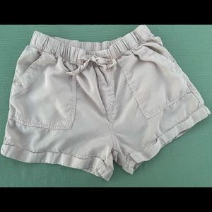 Girls silky stretchy elastic waste shorts